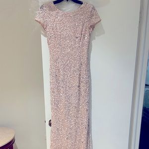 Long full sequin formal dress